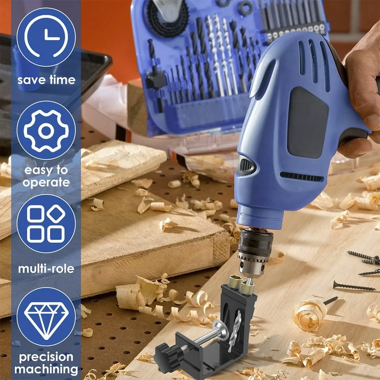 Metal drill guide outlet