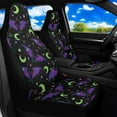thumbnail image 2 of Binienty Halloween Waterproof Car Seat Covers Front Seats with Side Airbag Breathable Comfortable Car Seat Covers & Accessories Universal for SUV Truck Van, Bat Moon, 2 of 8