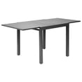 thumbnail image 3 of VEVOR Expandable Outdoor Patio Dining Table, 32–63 inch Rectangular Backyard Bistro Tables for 4-6, Aluminum Frame Metal Steel Slat , All-Weather Large Furniture for Lawn Garden Porch, Dark Gray, 3 of 9
