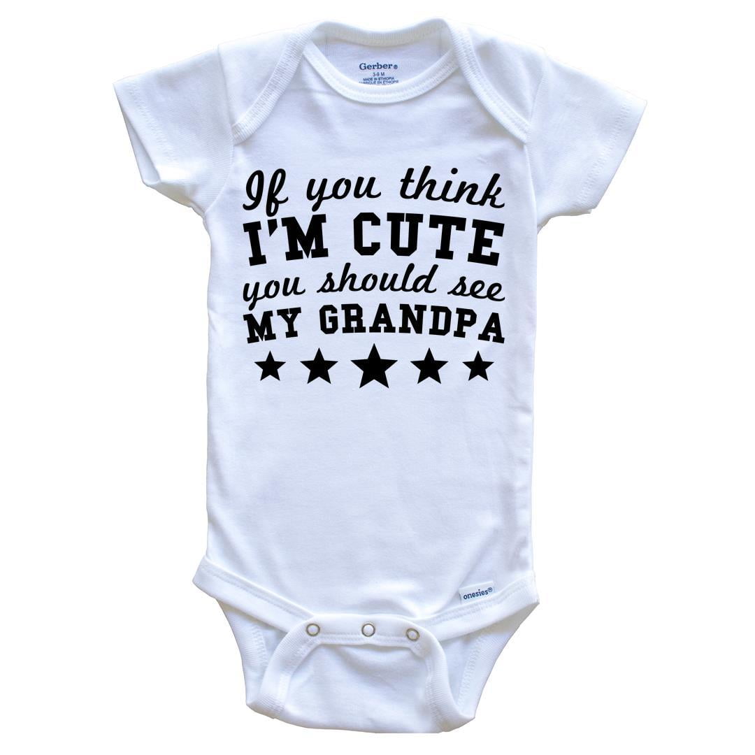 Funny grandpa baby onesies Clearance