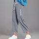 thumbnail image 1 of Pantalones largos de moda para hombre, informales, holgados, deportivos, con cinturón elástico y nueve puntos, de poliéster., 1 of 6