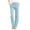 Light Blue #815, variant on Bovemsi Women's Casual Pants Womens Solid Color Loose Pockets Elastic Belt Waist Long Trousers for Travel