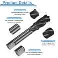 thumbnail image 3 of Uxcell Spiral Flute Thread Tap M18 x 1.5 Metric Machine Taps HSS6542 Nitrided Coated, 3 of 6