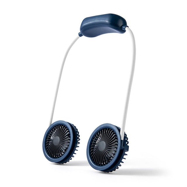 Inteprter Ventilador para colgar en el cuello Control táctil manos libres portátil Dispositivo eléctrico de bajo ruido para exteriores en el hogar Electrodomésticos Azul Inteprter HA062659-03B