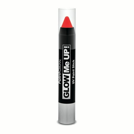 - PaintGlow UV Glow Me Up Party Makeup 3.5g Paint Stick, Neon Red