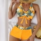 thumbnail image 1 of Traje de baño para mujer Traje de baño dividido con estampado grande para mujer Falda de bikini Traje de baño dividido Trajes de baño para mujer, 1 of 6