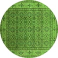 thumbnail image 1 of Ahgly Company Indoor Round Oriental Green Industrial Area Rugs, 3' Round, 1 of 4