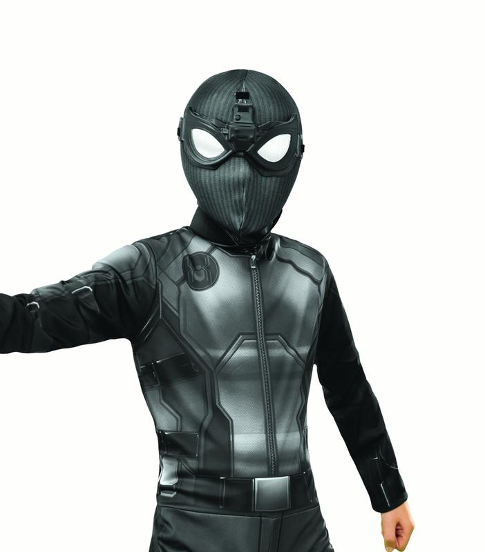 Spider Man Far From Home Boys Child Stealth Red Black Fabric Mask