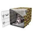 thumbnail image 5 of Butterfly Dog Crate Cover, Continuous Dotted Ornamental Moths on Irregular Spots, Easy to Use Pet Kennel Cover Small Dogs Puppies Kittens, 7 Sizes, Apple Green Vermilion, by Ambesonne, 5 of 6