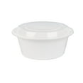 thumbnail image 4 of Restaurantware-Asporto 32 Ounce To Go Boxes, 50 Microwavable Take Out Food Containers - Clear Plastic Lids Included, Do Not Contain BPA, White Plastic Catering Food Containers, Disposable, Round, 4 of 10