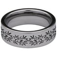 thumbnail image 4 of Fleur de lis Tungsten Carbide Ring, 4 of 9