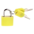 thumbnail image 2 of Mini Suitcase Padlock with Keys, Locker Locks Luggage Key Lock for Gym Locker, Laptop Bags, Backpacks, Diary Book, Yellow, 2 of 9