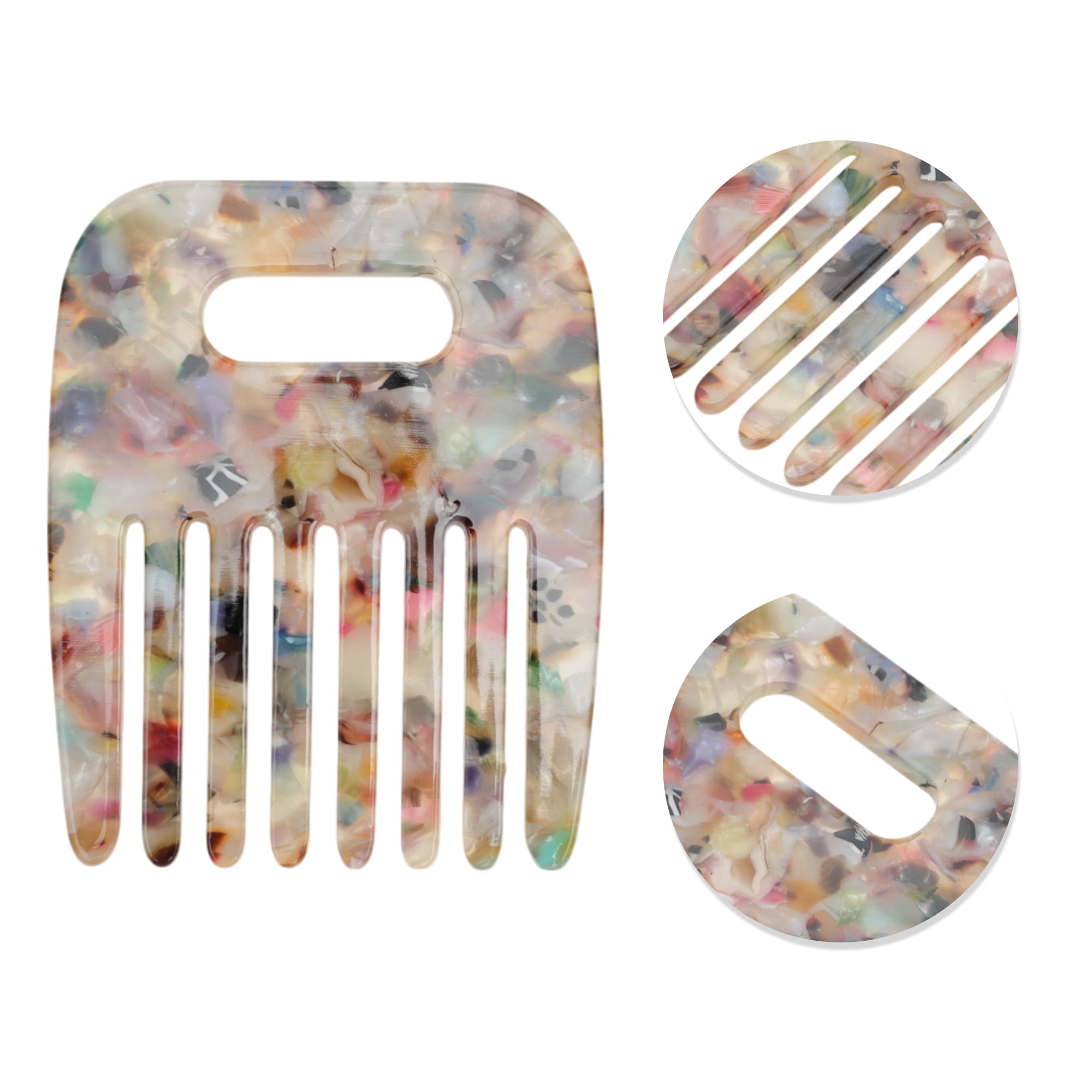 Unique Bargains 1 Pc Durable Vintage Portable Hair Insert Comb Multicolored