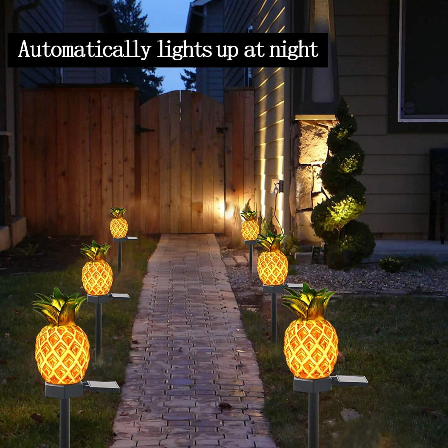 Outdoor Solar Garden Decoration Light, Pineapple Pile Waterproof Landscape Light, Lawn Garden Garden Light Pineapple