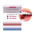thumbnail image 2 of Jumpingount Nuevo 50 unids/pack cepillo Interdental higiene palitos de hilo palillo de Limpieza de cepillo de hilo Tratamientos faciales Rojo, 50 piezas/caja 11*6*2 cm Jumpingount JJ24499-01B, 2 of 6