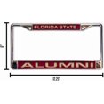 thumbnail image 4 of WWS-NCAA Unisex-Adult Laser Cut Inlaid Standard Chrome License Plate Frame, 4 of 4