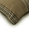 thumbnail image 5 of Throw Pillow Case, Decorative Beige 14"x14" (35x35 cm) Pillow Covers, Jacquard Fabric Throw Pillow Covers, Striped Pattern Contemporary Style - Parched Earth, 5 of 5