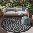 thumbnail image 4 of Outdoor Rug x Reversible Mats Outdoor Area Rug Plastic Straw Rug Geometric Rv Mat for Patio Camping Rv Picnic Backyard Deck Balcony Porch Beach Trailer ( ), 4 of 6