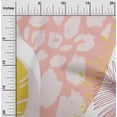 thumbnail image 2 of oneOone Georgette Viscose Rose Pink Fabric Tropical Abstract Leaves Sewing Fabric By The Yard Printed Diy Clothing Sewing Supplies 42 Inch Wide, 2 of 4