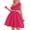 Hot Pink, variant on ITSAME Dress for Girls, Waist-Cinching Sleeveless Ruffled One Shoulder Kids Pageant Party Formal Dress Pink 7-8T