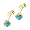 thumbnail image 1 of sweethay Pendientes de 2 uds con de plata, pendientes redondos con pasador, joyería de boda para mujeres y niñas, regalo para mujer Ropa, zapatos y accesorios Miscelánea Verde, 1 of 6