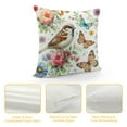 thumbnail image 4 of GOSMITH  Spring Saying Flowers Butterfly Pink Throw Pillow Covers, Home Sweet Home Cushion Case for Sofa Couch, 4 of 5