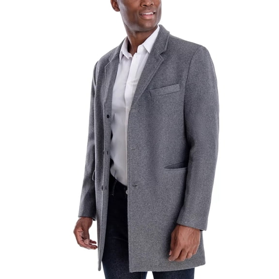 Michael Kors Men's Ghent Slim-Fit Overcoat Men Men's Clothing - Coats & Jackets. 44R Gray