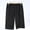 Black, variant on kosheko Men's Multi-Zip Pocket Elastic-Waist Capri Work Pants with Dual Zip Slots & Straight Cut for Woodland Hiking Yellow XXXXXL
