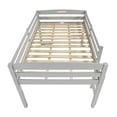 thumbnail image 4 of Camaflexi Tribeca Solid Wood Low Loft Bed Frame Twin in Gray, 4 of 6