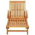 thumbnail image 3 of vidaXL Sun Loungers 2 pcs with Cushions Solid Acacia Wood, 3 of 12