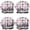 Cute Pitbull Terriers, variant on Shower Caps,German Shorthaired Pointer Waterproof Shower Cap for Women 4 Pieces,Double Reusable Hair Cover for Shower PEVA Elastic Stretch Hem