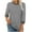 Gray [Mix & Save More] [Summer Savings], variant on Women's Fashion 3/4 Sleeve Round Neck T-Shirt Blouse Top Casual Loose Fit Solid Color Tee | CSEONE,Army Green L