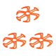thumbnail image 3 of Greeniant Almohadilla para casco de bicicleta eléctrica Desmontable Reutilizable Transpirable Ciclo de protección Color sólido Montar Reemplazar forro Naranja 3piezas Greeniant CBP228619, 3 of 6