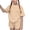 Beige, variant on Asxite Girls Summer Outfits Casual Solid Short Sleeve Round Neck Tee Shorts Set 2 Piece 3-15 Y