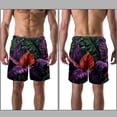 thumbnail image 3 of luoweisi Men's Beach Shorts Quick Dry Swim Trunks with Mesh Lining Tropical Leaves XL, 3 of 5