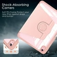 thumbnail image 4 of Soke Rotating Case for iPad 10th Generation 10.9-Inch 2022 with Pencil Holder - 360 Degree Rotate Stand Protective Case with Clear Back & Smart Sleep/Wake Cover - Rose Gold, 4 of 8
