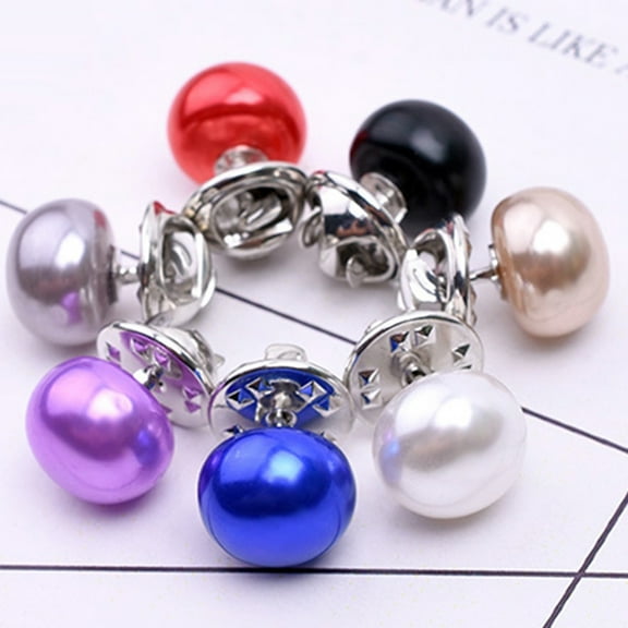 ZEUSD Fashion Women Imitation Pearl Brooch Pin Clothes Clip Shirt Sweater Ornament