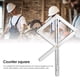 thumbnail image 4 of Herramienta multifuncional de medición de ángulos | Transportador de precisión para marcos de puertas de madera, techos suspendidos | Bordes engrosados, construcción robusta | Medición precisa de, 4 of 9