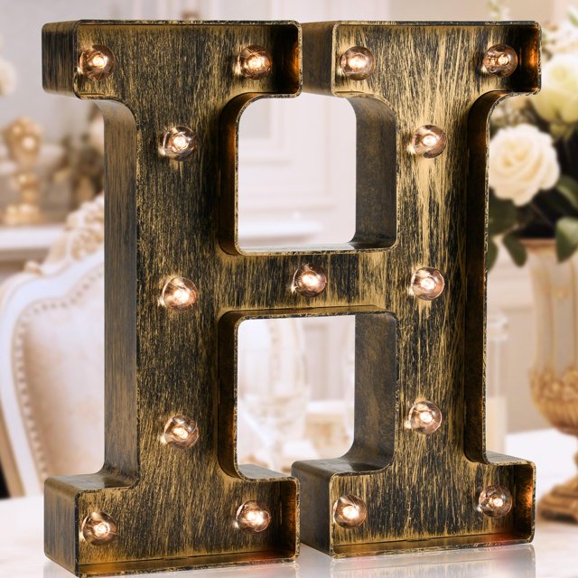 Letrero decorativo OYCBUZO H LED para marquesina, 22,6 cm