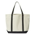 thumbnail image 3 of Zippered XL Cotton Canvas Resort Tote, 3 of 3