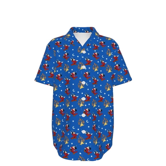 Sorcerer Mickey - Hawaiian Shirt - Disney - Kid's Hawaiian Vacation Shirt