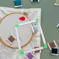 thumbnail image 3 of UPGRATOR 1Pc White Plastic Embroidery Frame Clamp Tool Easy Assemble Universal Use for Needlepoint Quilting, 3 of 8
