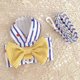 thumbnail image 1 of Stripe Dog Cat Harness and Lead Leash Cute Pet Vest Harness With Bow Puppy Kitten Outdoor Walk Training Accessories Breathable ShopWise Round, 1 of 9