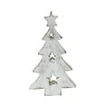 thumbnail image 4 of VHC Brands Christmas Tree w/Stars White Wooden Figurine 6x3.25x1, 4 of 4