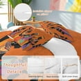 thumbnail image 2 of Cal King 4 Piece Bedding Set African Black Woman Ethnic Style Soft Breathable Duvet Cover and Pillowcase,Retro Orange Gradient Duvet Cover Set Washable Bed Sheets for Bedroom Dormitory Guest Room, 2 of 9
