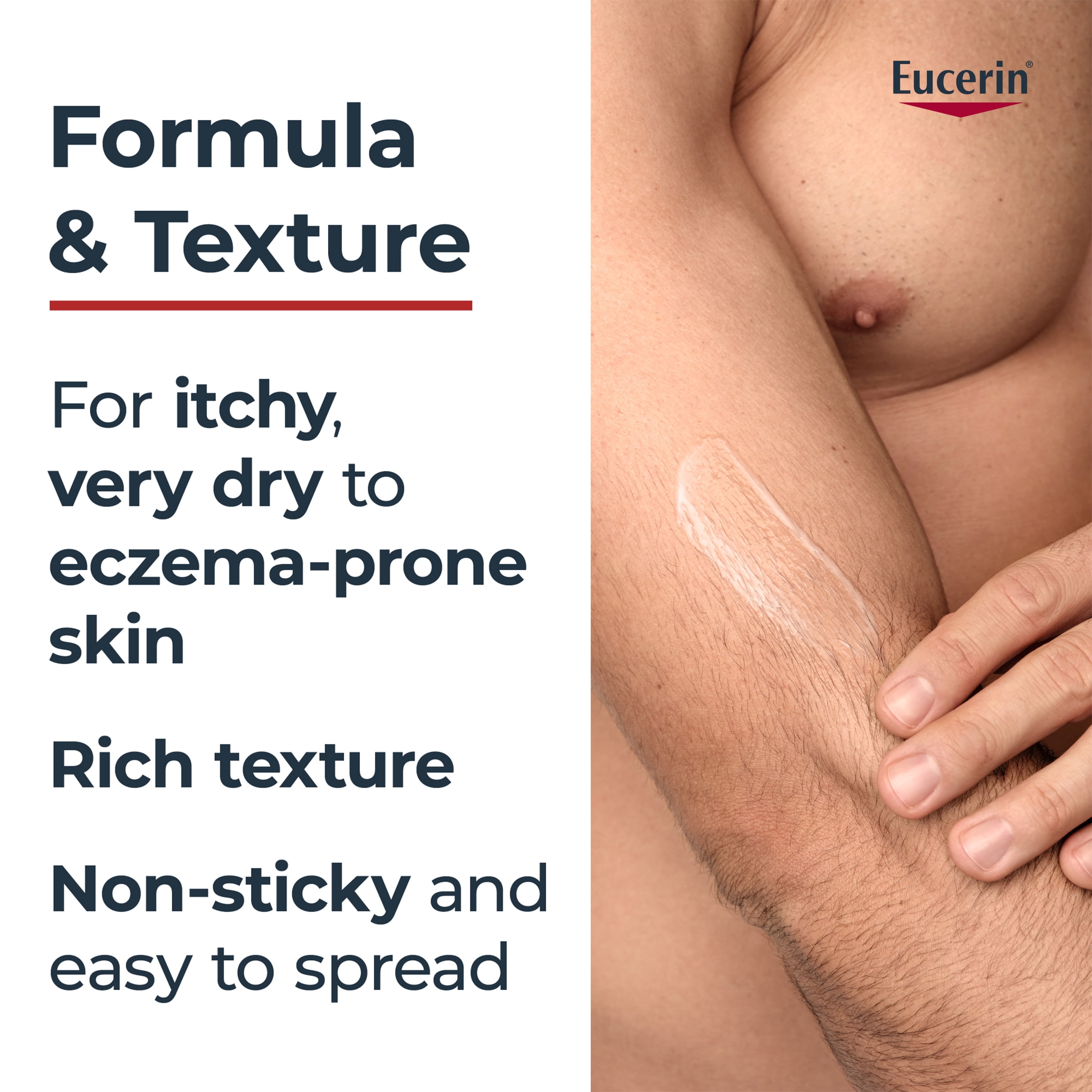 Eucerin Eczema Relief Body Cream for Eczema-Prone Skin, Steroid-Free and Fragrance-Free, Ceramide, Colloidal Oatmeal, 226g