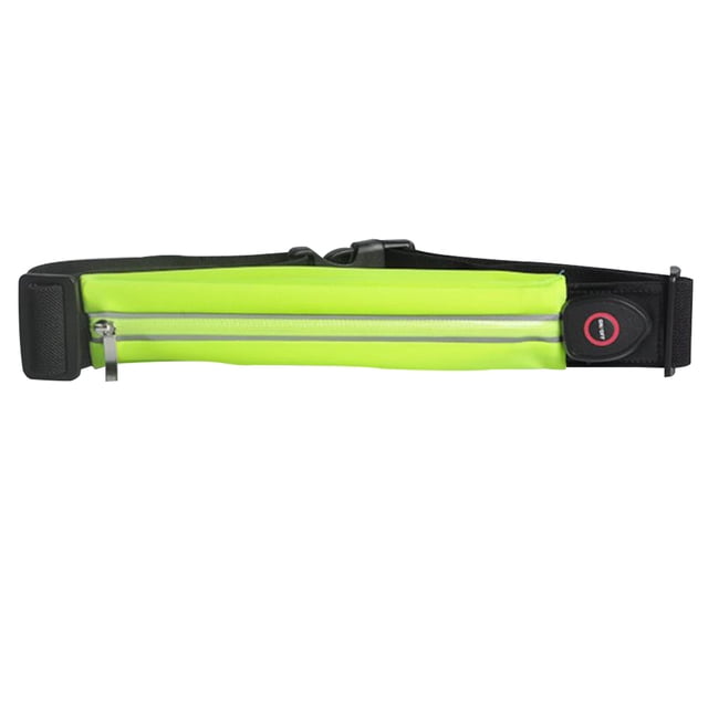 LED Reflective Running bag with USB Rechargeable Light, Reflective Running Gear for Men, Women