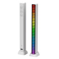 thumbnail image 2 of Control de sonido recargable Luz colorida RGB 32LED Barra de lámpara de recogida (Blanco), 2 of 8