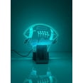 thumbnail image 3 of American Football Sports Fan Team Sports Themed Ball Lamp Night Light LED Personalized Free Name Room Man Cave Decor 16 Colors & Remote, Made in America! (New England), 3 of 7
