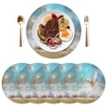 thumbnail image 3 of Ryvnso Beautiful Dove Of Peace Flying Round Plate Mats Dining Table Placemat 1 Piece for Holiday Decoration, 3 of 7